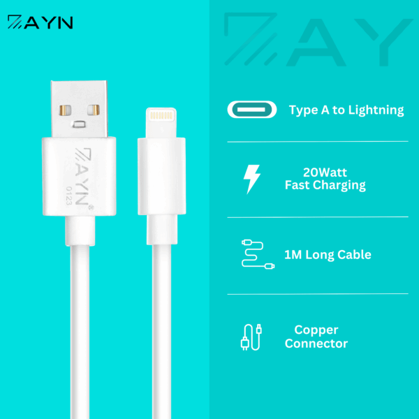 Zayn-401 High-Speed Data Cable | Fast Charging & Sync | Durable Braided Design - Image 2