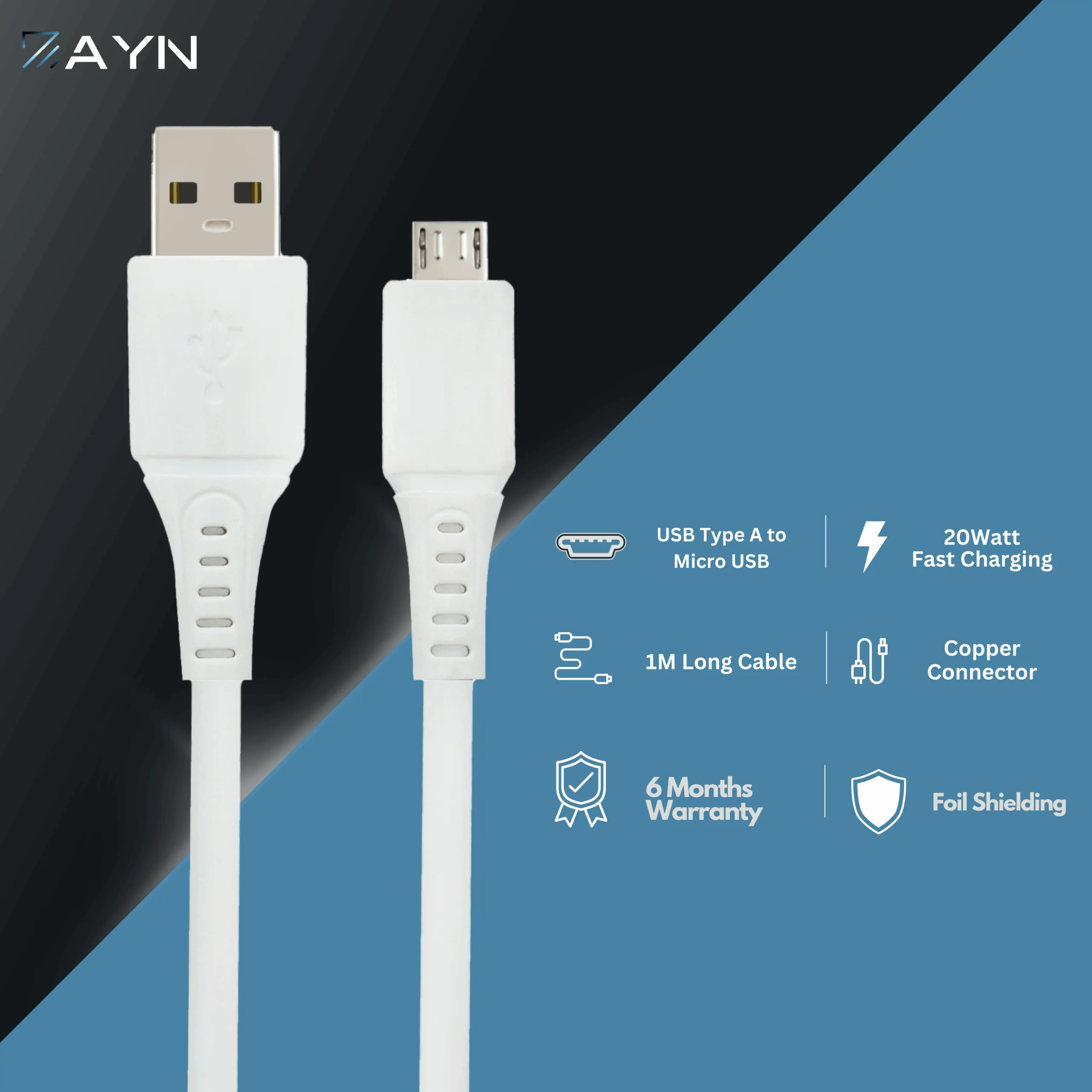 OM-BL-502 Premium Data Cable | Fast Charging & Sync | Ultra-Durable Design - Image 2