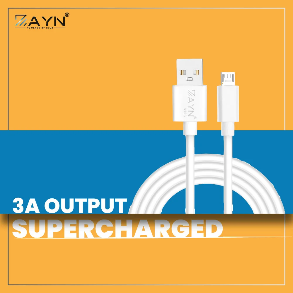 ZAYN-301 Fast Charging Data Cable – Durable & Tangle-Free USB Cable for Android & Type-C Devices - Image 3