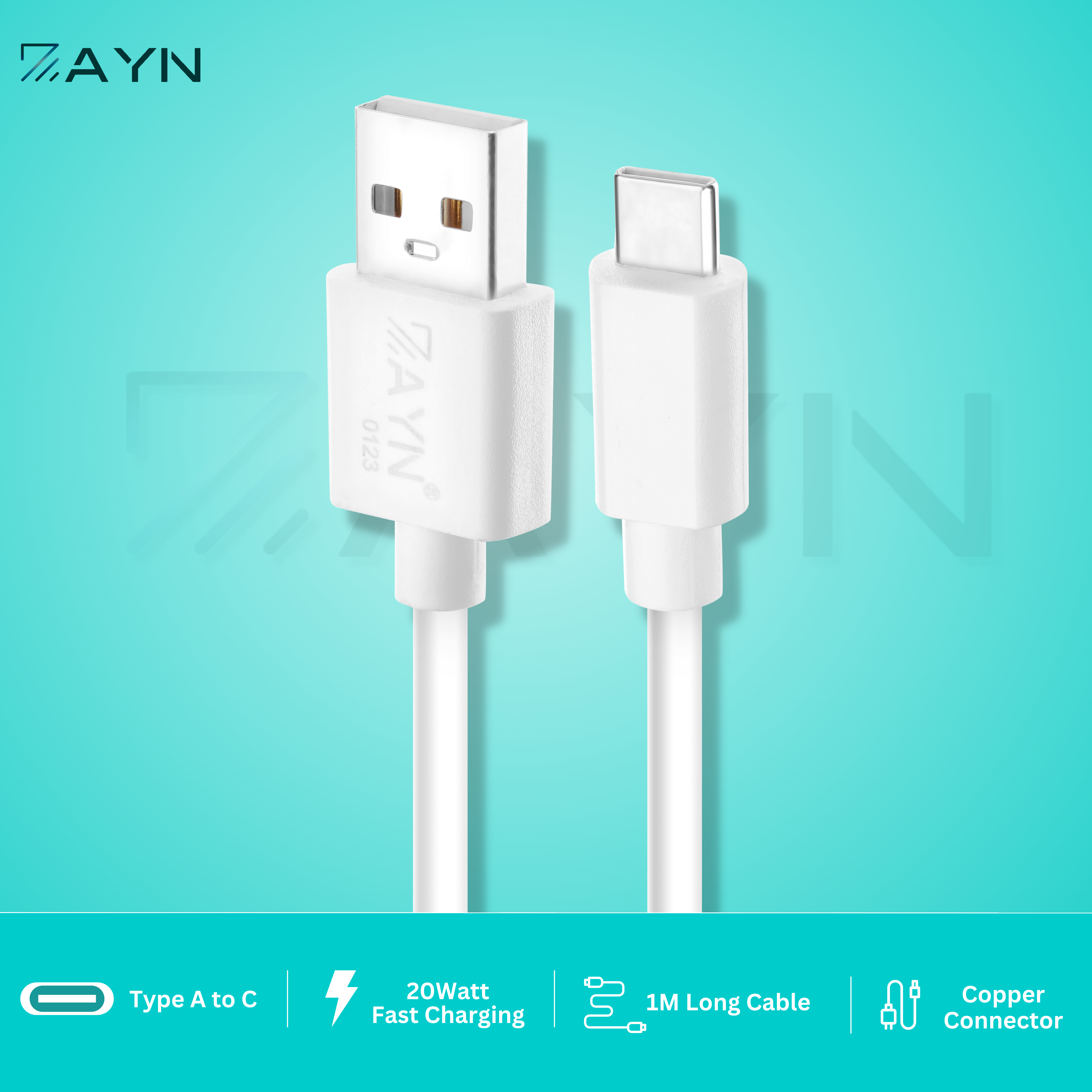 Zayn-401 High-Speed Data Cable | Fast Charging & Sync | Durable Braided Design