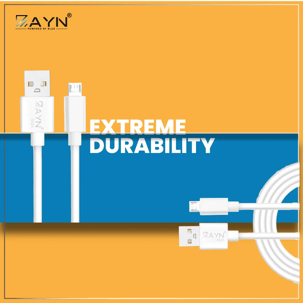 ZAYN-301 Fast Charging Data Cable – Durable & Tangle-Free USB Cable for Android & Type-C Devices - Image 4