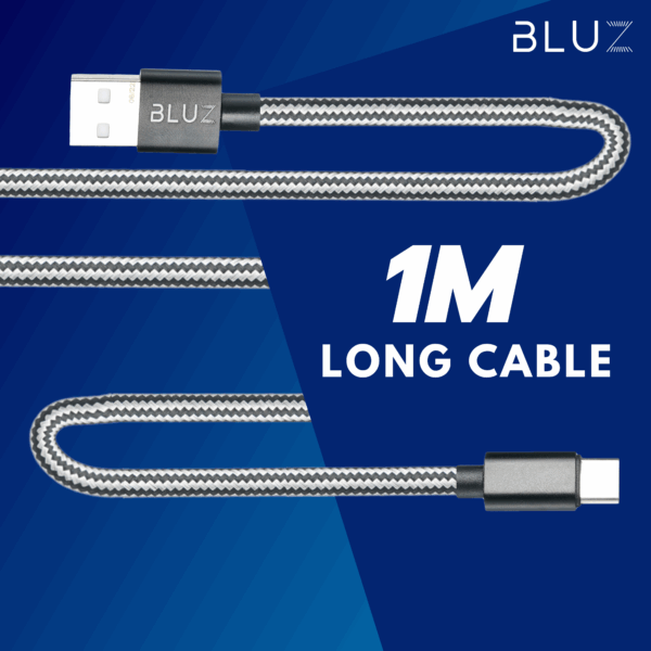 Bluz-A001 High-Speed Data Cable | Fast Charging & Sync | Durable Braided Cable - Image 3
