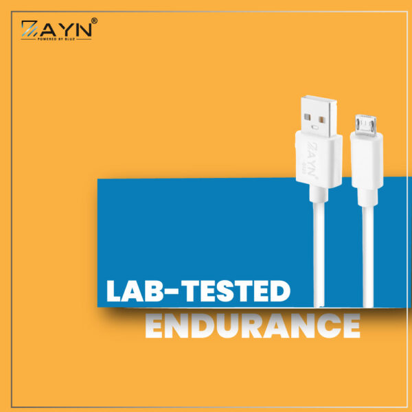 ZAYN-301 Fast Charging Data Cable – Durable & Tangle-Free USB Cable for Android & Type-C Devices