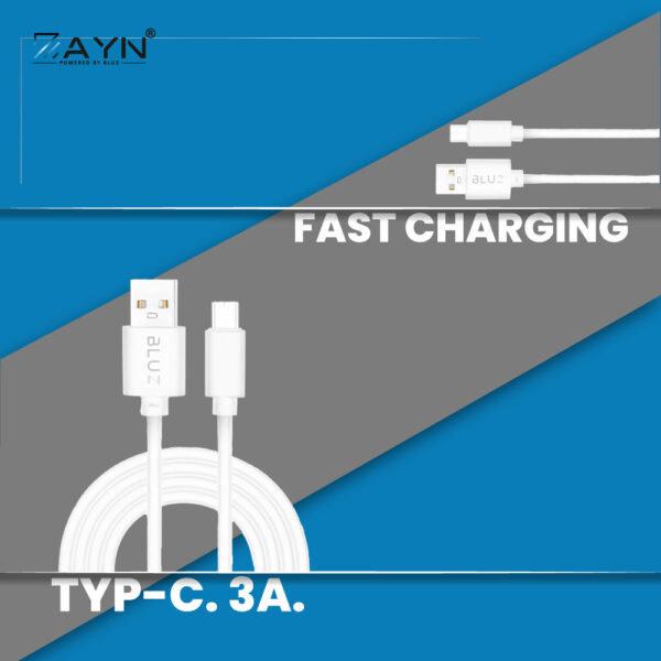 OM-BL-501 Fast Charging Data Cable – Durable Braided USB Cable for Android & Type-C Devices - Image 3