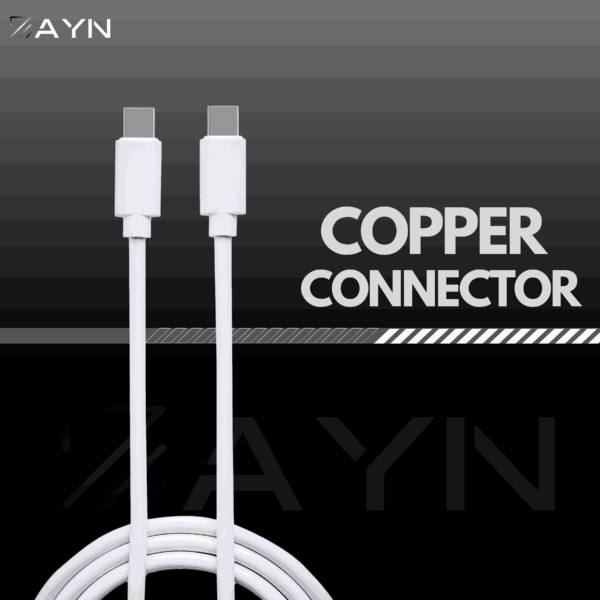 Zayn USB-C to USB-C Data Cable with Aluminium Shield | Fast Charging & Rugged Build - Image 4